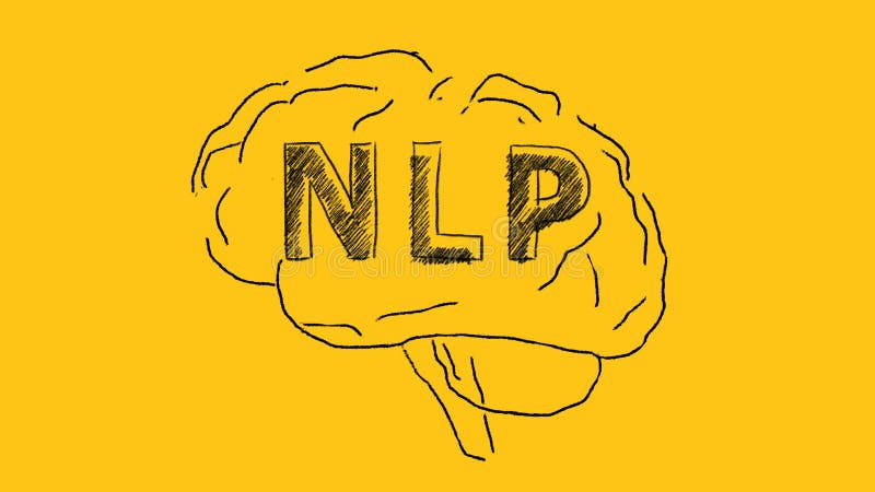 Nlp. concept de programmation neuro-linguistique illustration de vecteur
