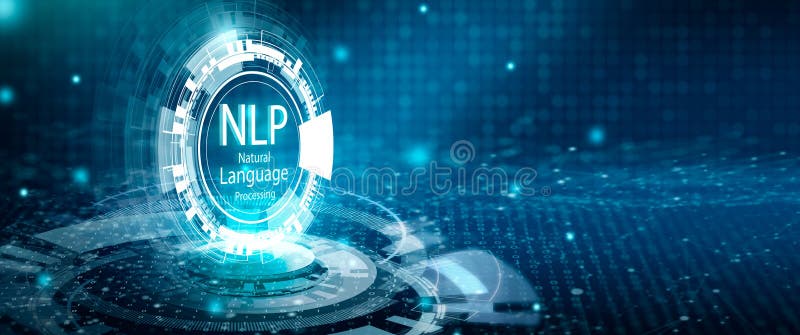 NLP Natural Language Processing cognitive computing technology concept vector illustration