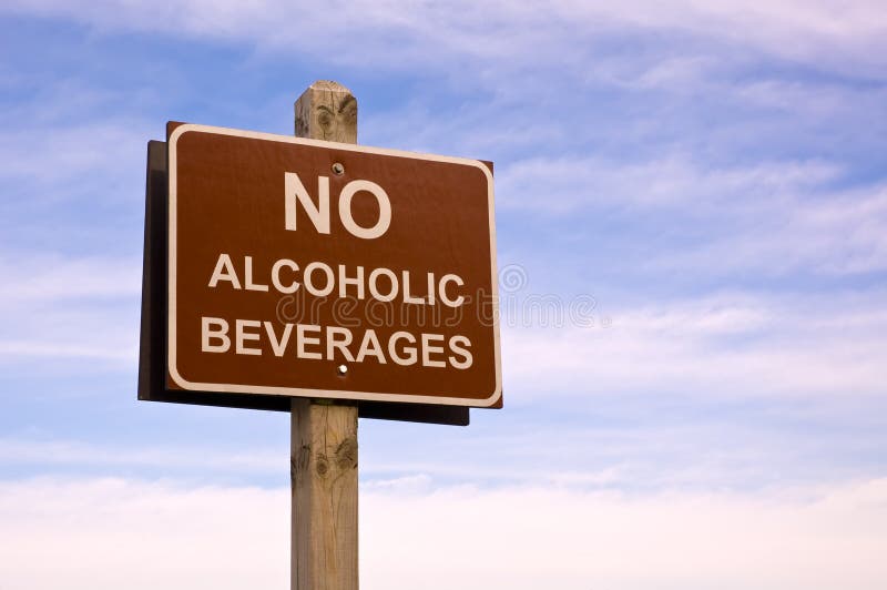 No alcoholic beverages