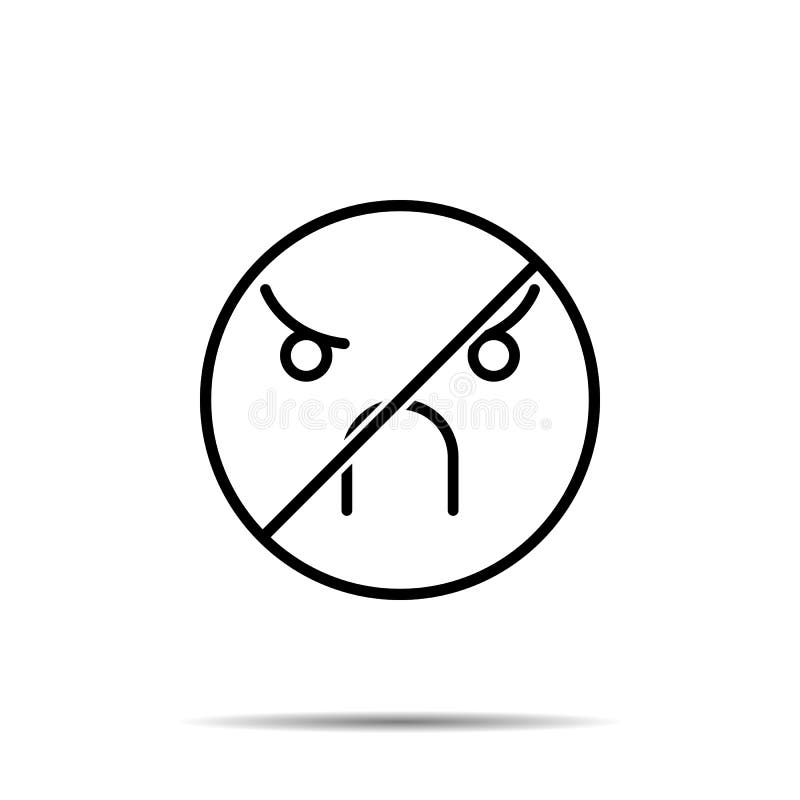 Cat Angry Emoji Outline Icon. Signs and Symbols Can Be Used for Web, Logo,  Mobile App, UI, UX Stock Illustration - Illustration of depressed, white:  151899731