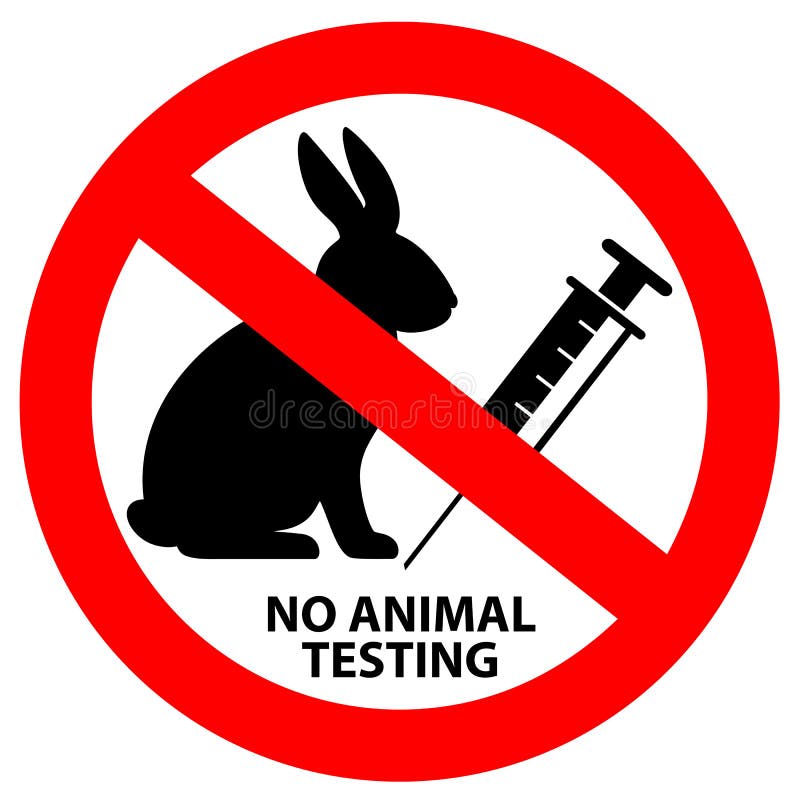 No Animal Testing Vector Sign Stock Illustration - Illustration of cruelty,  icon: 174076496