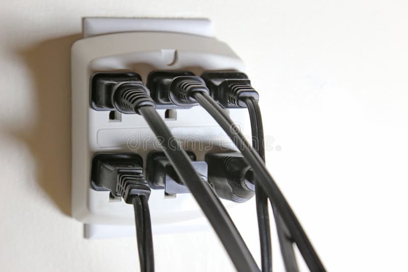 No Available Power Outlet royalty free stock images