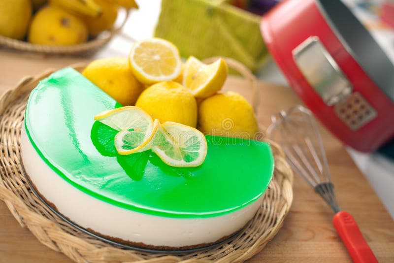 No Bake Ricotta & Lemon Cheesecake Stock Image Image of snack, creamy