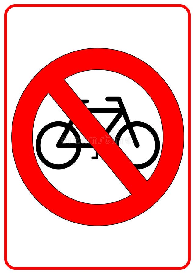 No Bicycle Sign