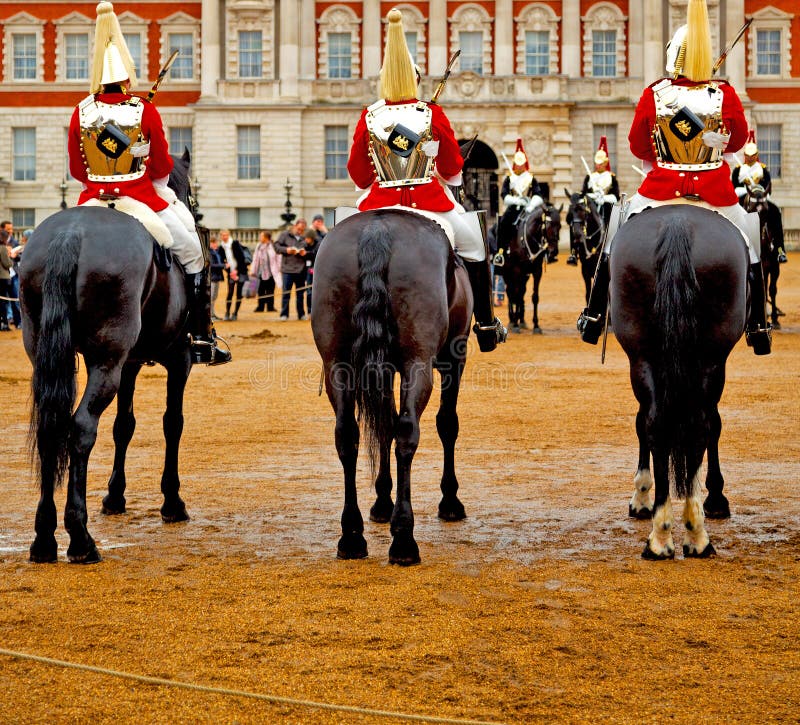 Fundo Rainhas Cavalo E Cavalaria Em Londres Inglaterra Cidade