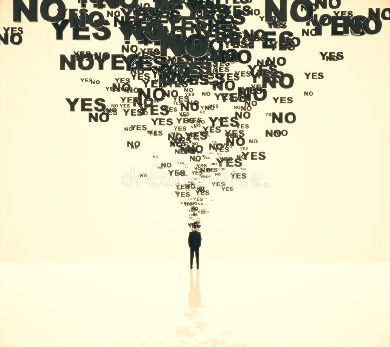 No diga ningún concepto con el hombre libre illustration No diga ningún concepto con el hombre libre illustration