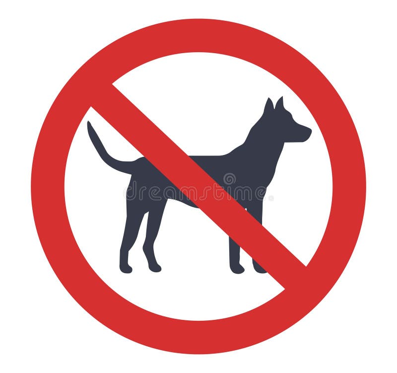 No dogs allowed symbol stock vector. Illustration of silhouette 293499102