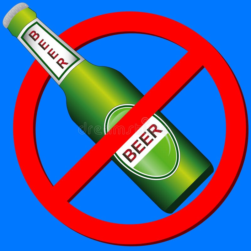 No drink symbol royalty free illustration
