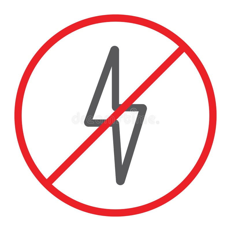 No electricity stock illustration. Illustration of symbol 109193015