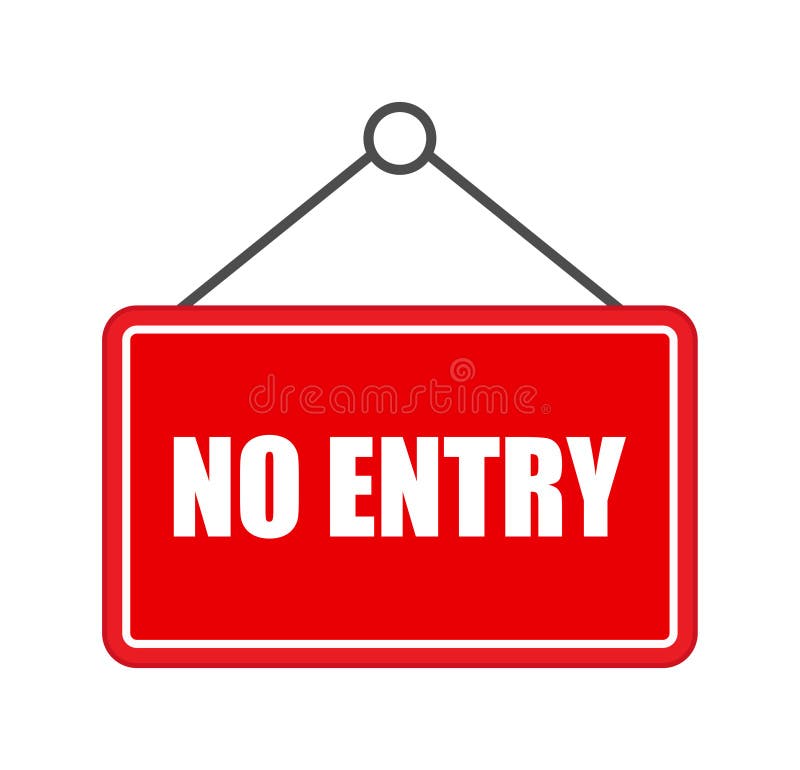 No Entry Sign Board Stock Illustrations – 139 No Entry Sign Board Stock ...