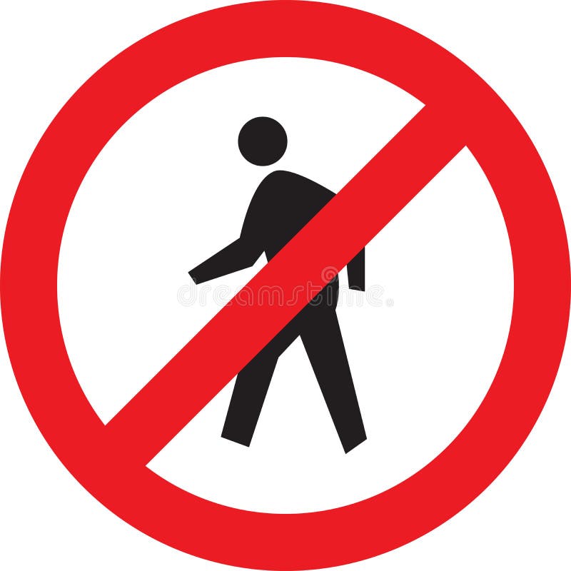 No entry sign vector illustration