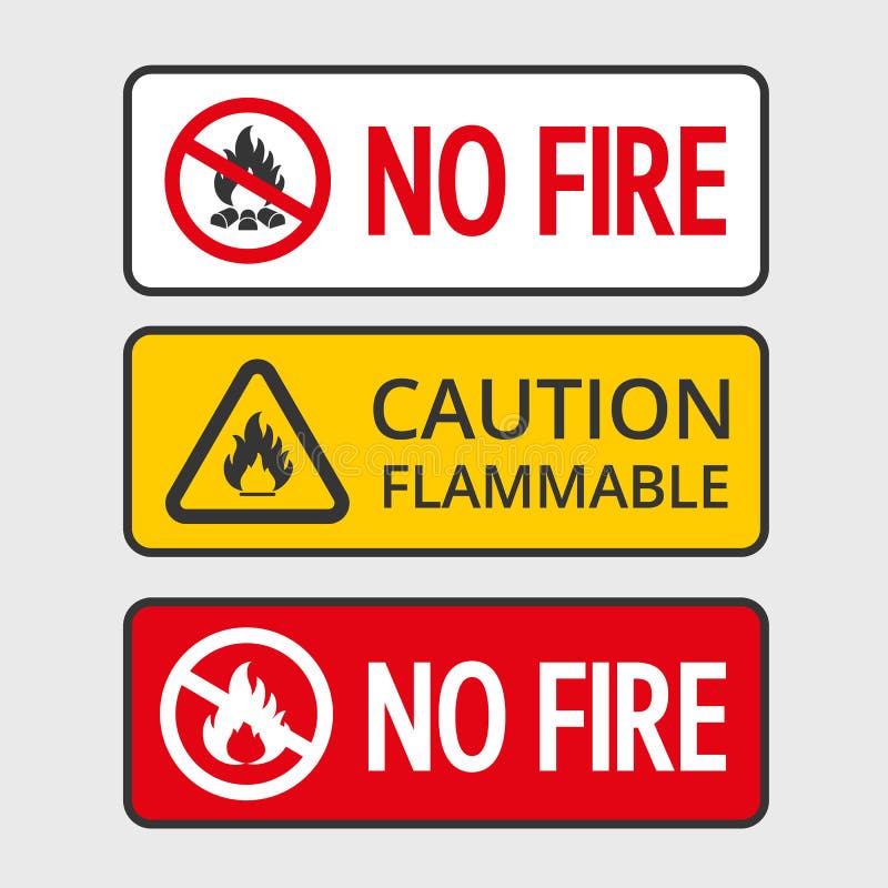 No fire stock vector. Illustration of firealarm, isolated 50247603