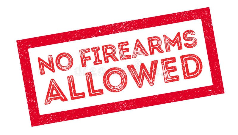No Firearms Allowed rubber stamp vector illustration