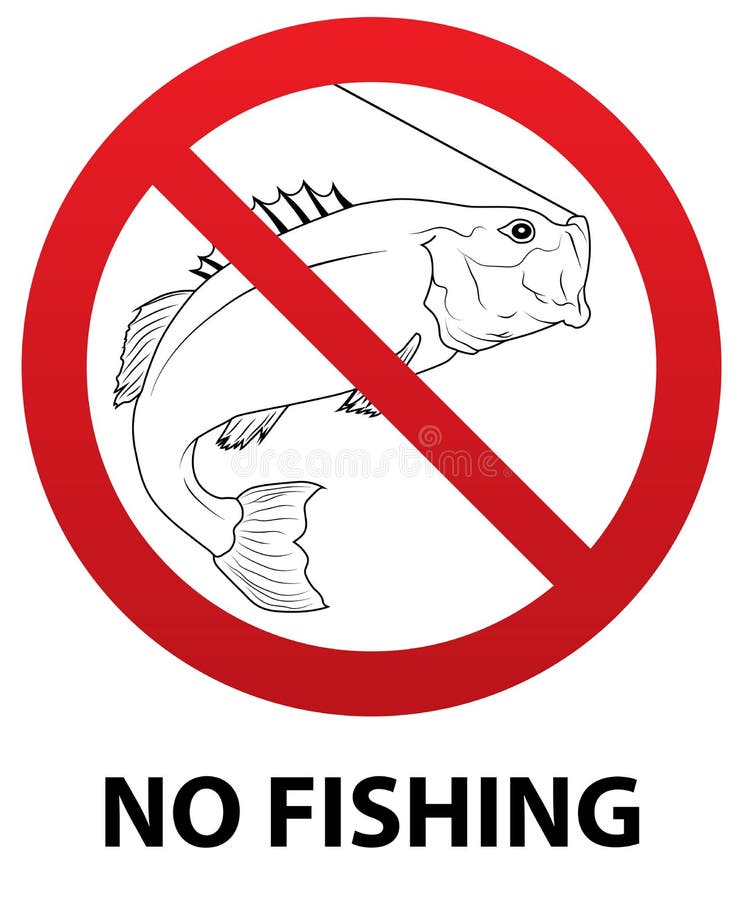No Fishing Sign Stock Illustrations – 2,192 No Fishing Sign Stock  Illustrations, Vectors & Clipart - Dreamstime