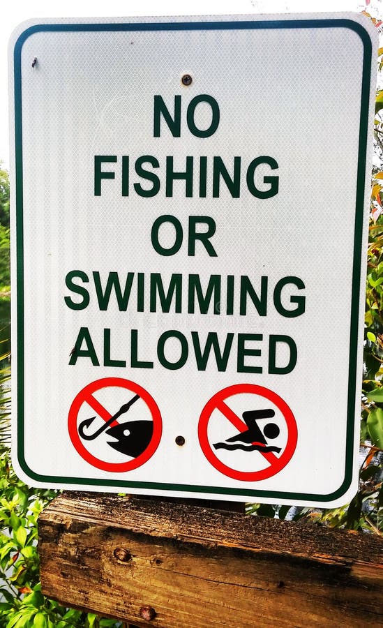 METAL HEAVY DUTY "NO FISHING" WARNING SIGN 