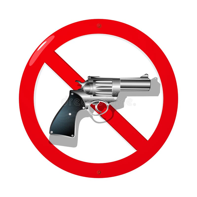 No guns vector illustration