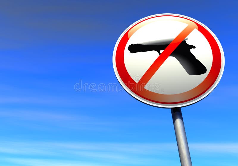 No guns royalty free illustration