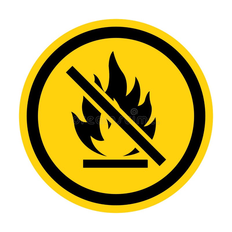 No Haga Chispas Sobre Fondo Blanco Ilustración del Vector Ilustración