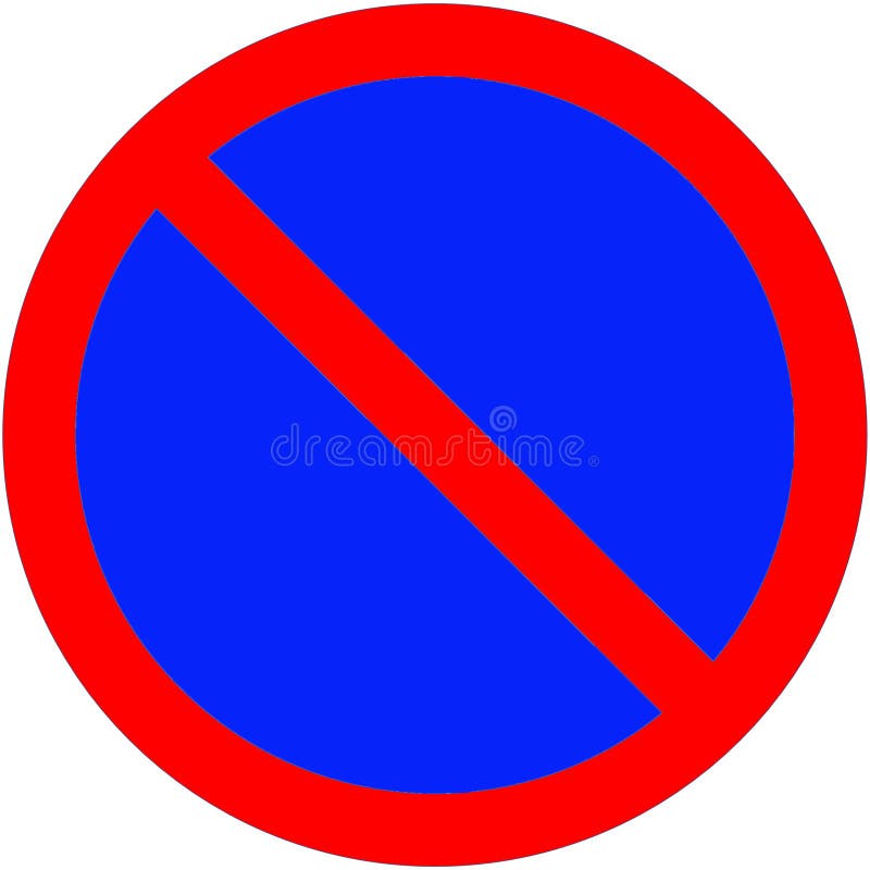 No parking or Do not  sign logo symbol for traffics way and area isolated on white background with clipping path. No parking or Do not  sign logo symbol for traffics way and area isolated on white background with clipping path