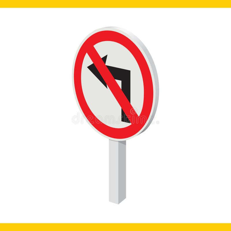 no left turn road sign. Vector illustration decorative design. no left turn road sign. Vector illustration decorative design