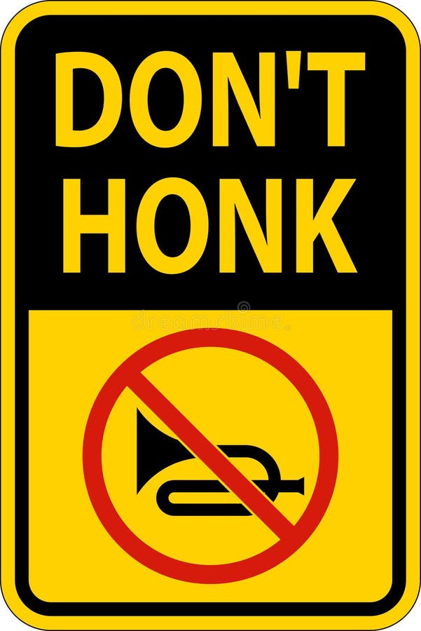 No Honking Sign Board Stock Illustrations 39 No Honking Sign Board