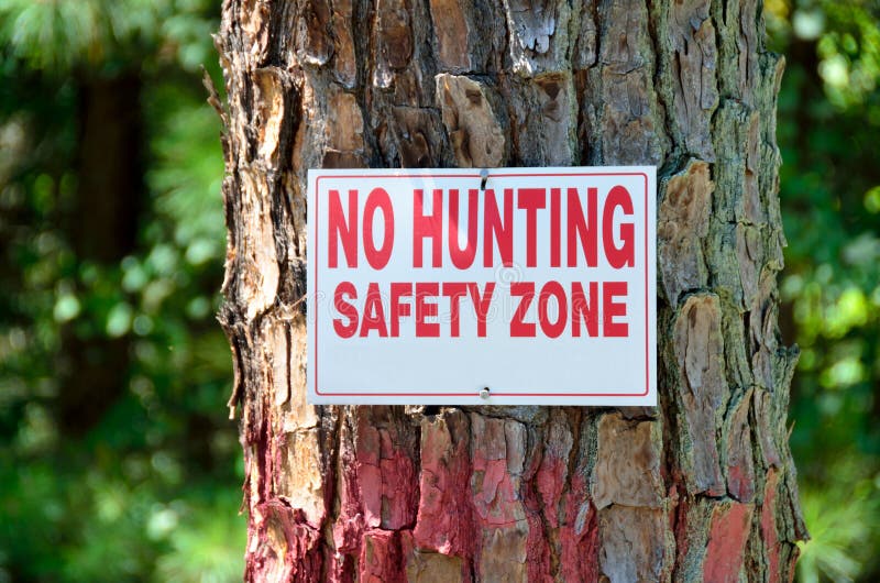 No Hunting Zone stock image. Image of risk, shooting 41009661