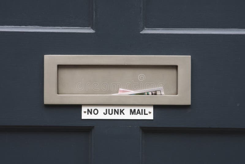 No junk mail royalty free stock photos