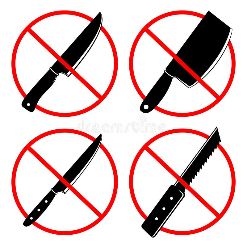 No knives or no weapon signs