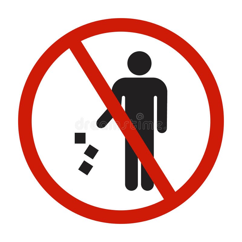No Littering Allowed Sign Stock Vector Illustration Of Pictogram no-littering-allowed-sign-stock-vector-illustration-of-pictogram