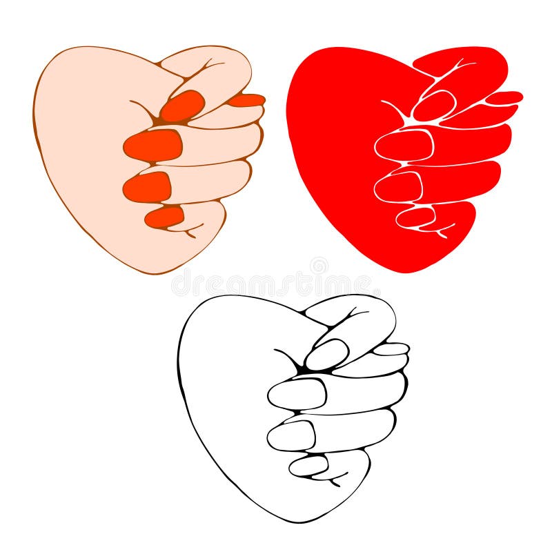 Рисунок дули из пальцев