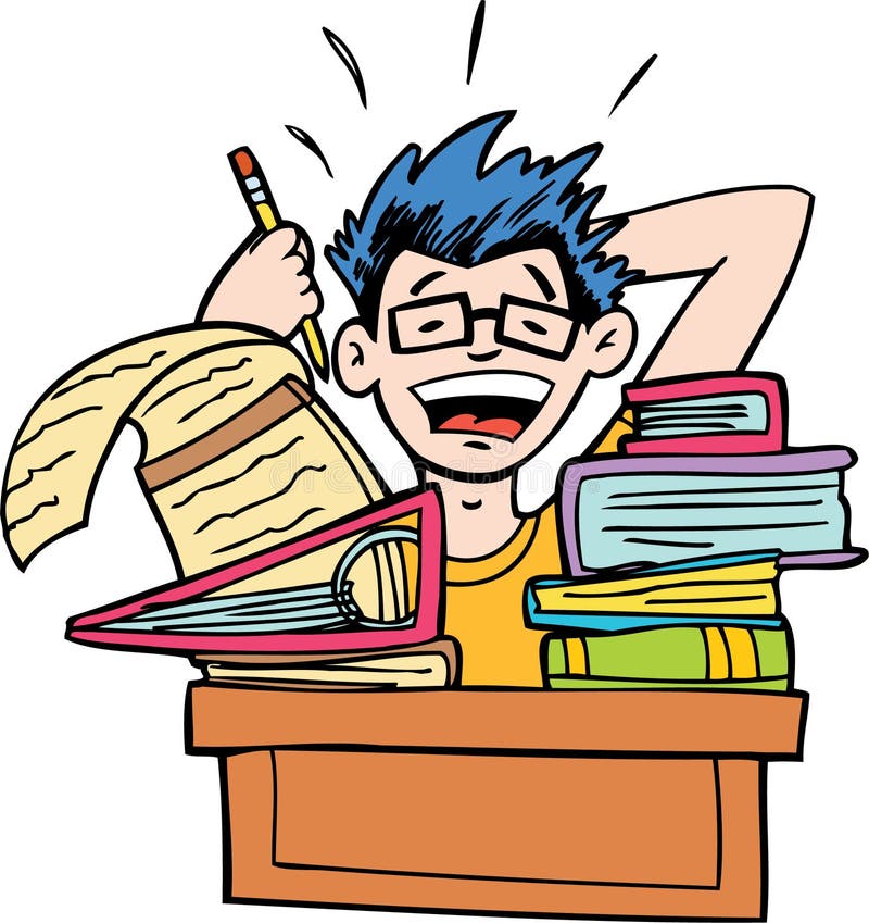 No More Homework vector illustration No More Homework vector illustration