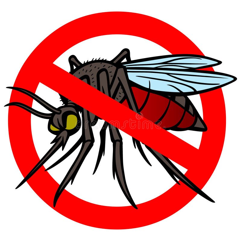 No Mosquitoes stock vector. Illustration of danger, bloodsucker 66167260