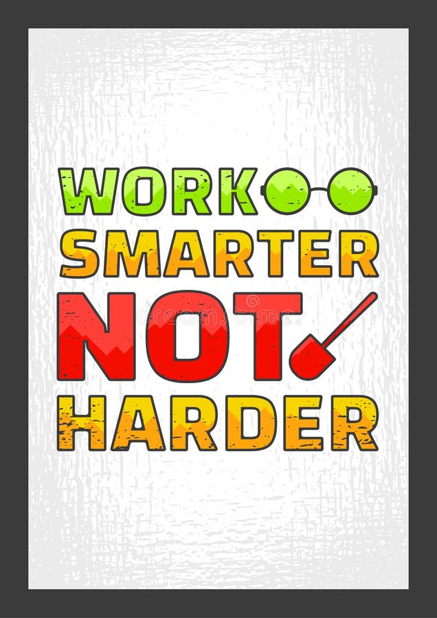 No más duro más elegante del trabajo un Cita de motivación stock de ilustración No más duro más elegante del trabajo un Cita de motivación stock de ilustración