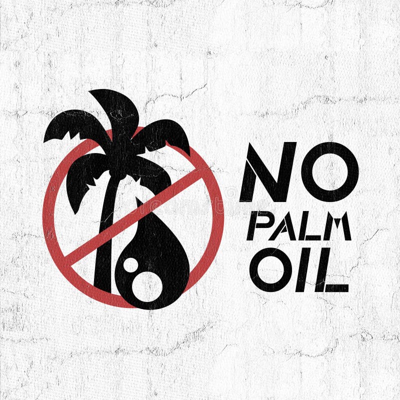 No palm oil sign stock illustration. Illustration of natural 108576185