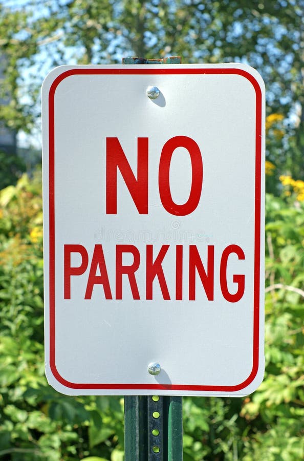 No Parking sign