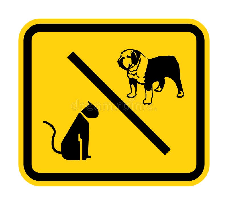 No Pet Allowed Symbol on White Background Stock Vector Illustration