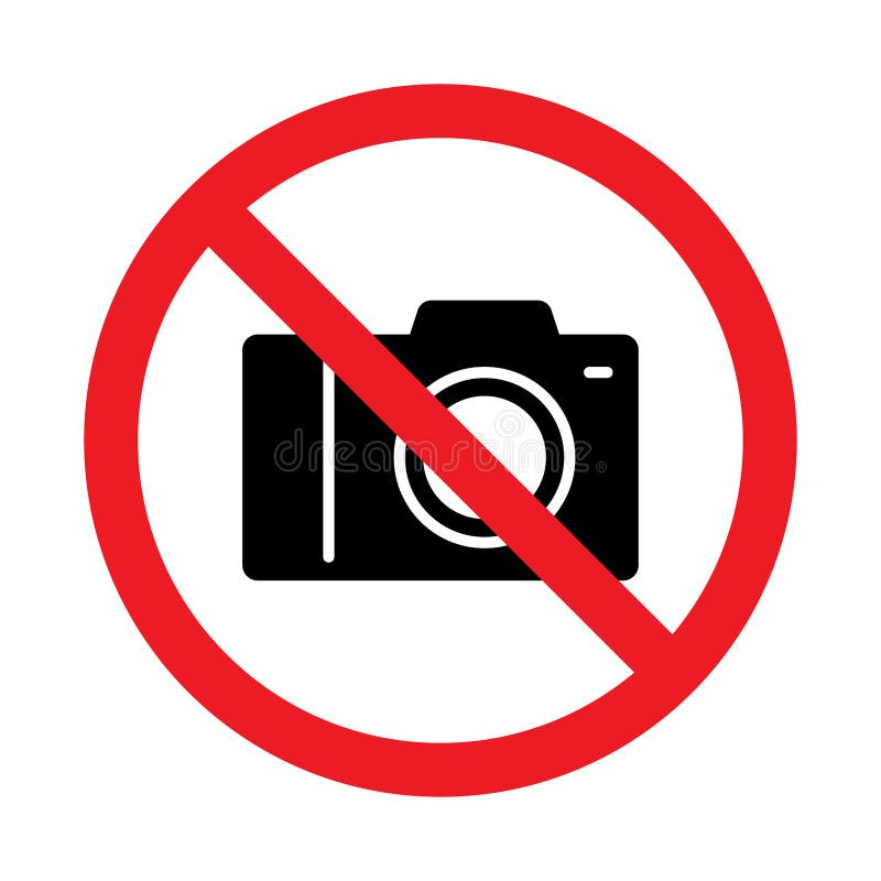 NO PHOTOGRAPHY NO CAMERAS health and safety signs 6No 100x100mm 