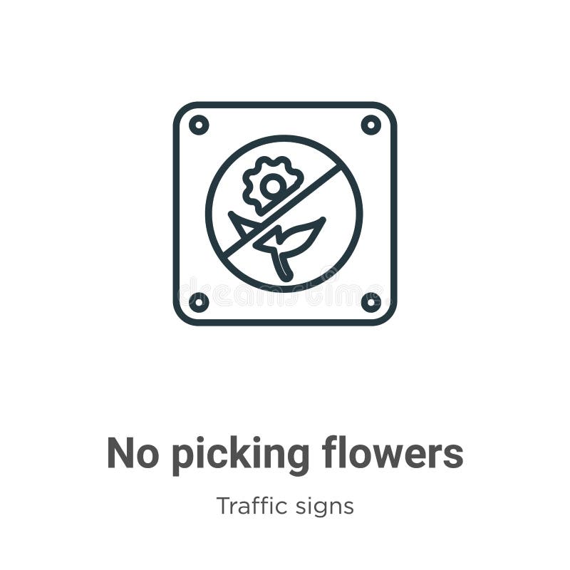 No Picking Sign Stock Illustrations 57 No Picking Sign Stock