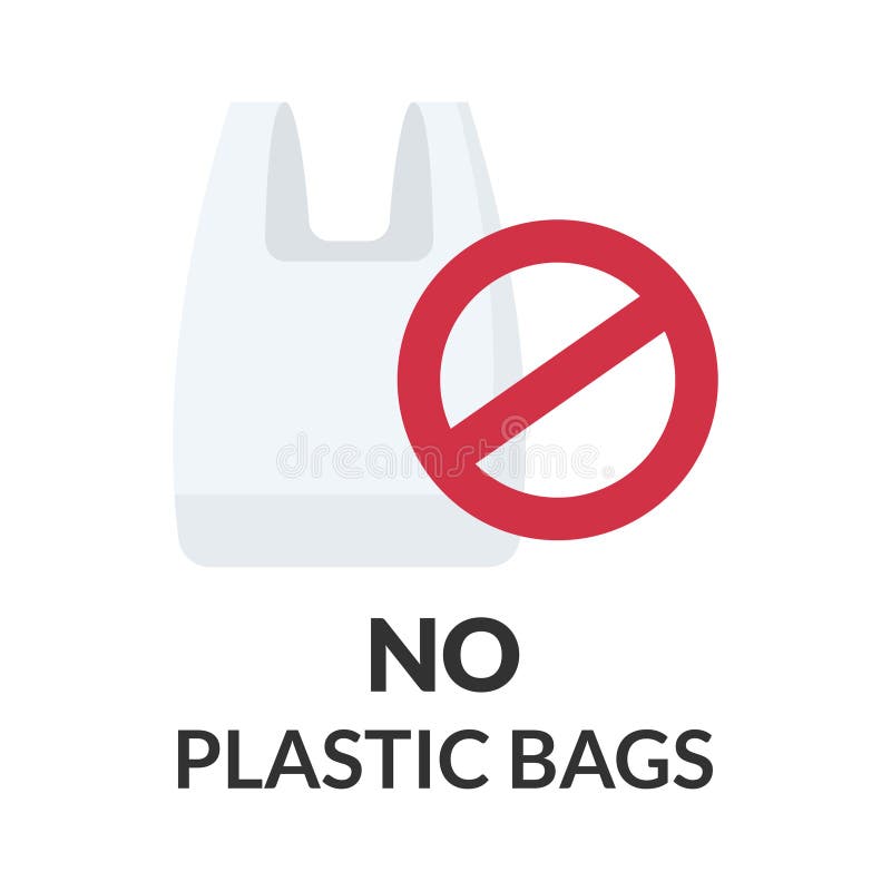 No Plastic Bag, International Plastic Bag Free Day Related Stock Vector ...