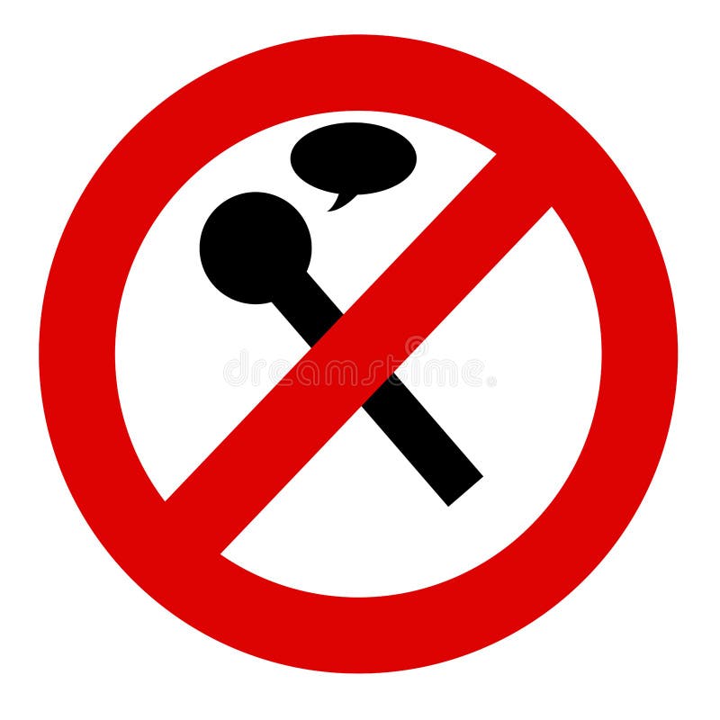 No recording vector illustration