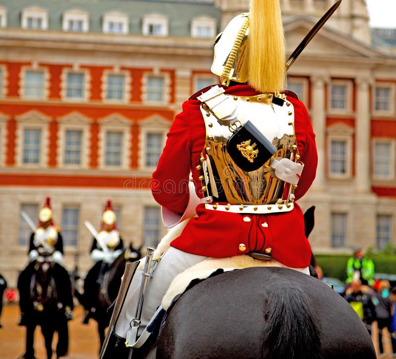 Fundo Rainhas Cavalo E Cavalaria Em Londres Inglaterra Cidade