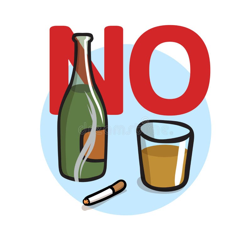 no smoking no alcohol flat vector illustration isolated white background no smoking no alcohol colorful flat vector 126924735 - How Coffee Can Be Good for Your Liver