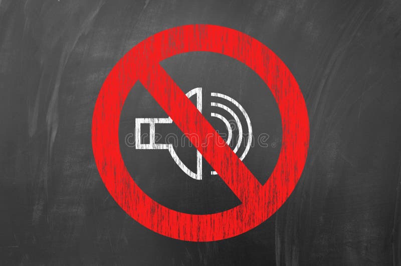 No sound stock illustration