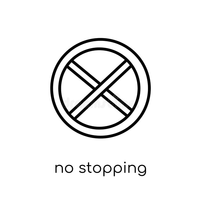 No Parking and Dont Stop, Traffic Sign Symbol. Letter P and S Cross with  Circle in Flat Illustration Vector Isolated in White Back Stock Vector -  Illustration of entry, isolated: 174638719