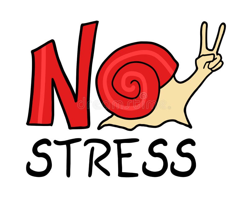 No stress message stock vector. Illustration of problem - 54124135