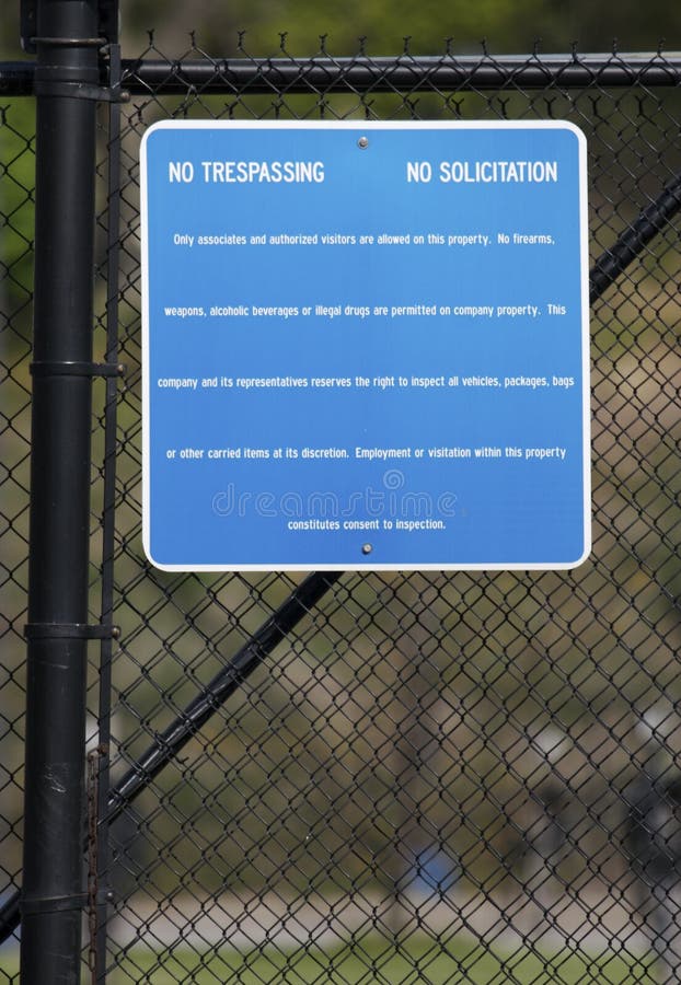 No Trespassing royalty free stock photo
