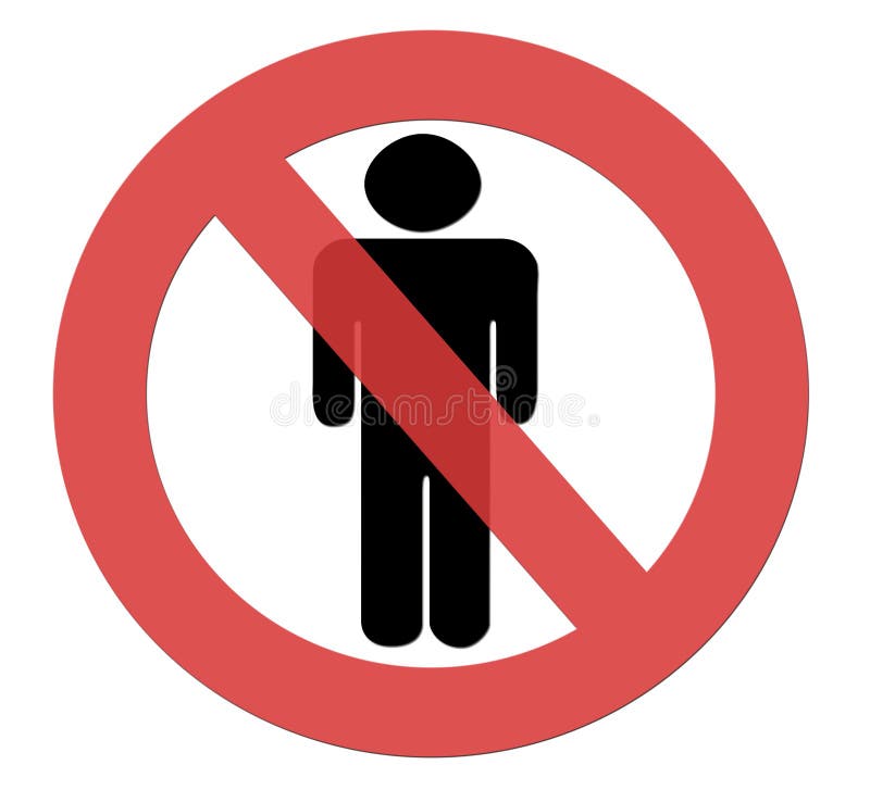 No Unauthorised Personnel royalty free illustration