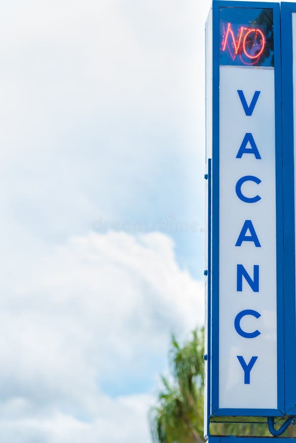 No Vacancy motel sign