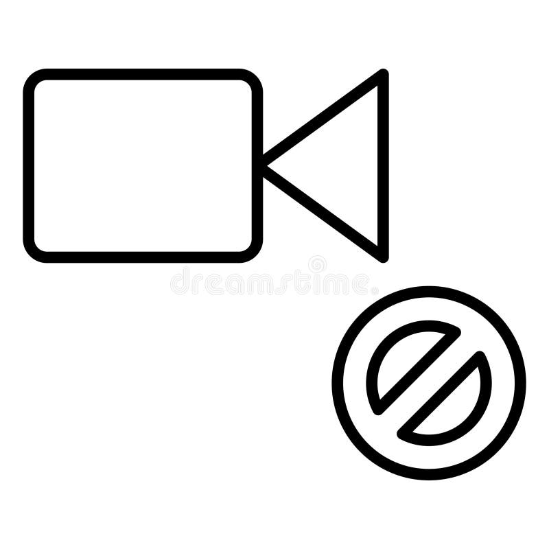 No Video vector illustration