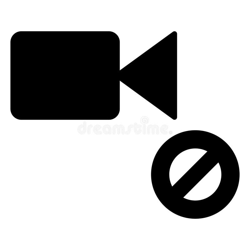 No Video vector illustration